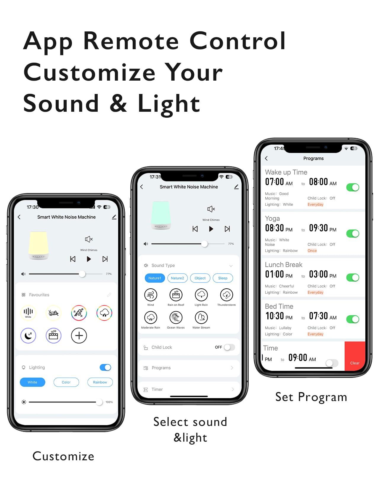Momcozy White Noise Machine,Sound Machine for Baby Adults with 7 Colour Night Light,34 Soothing SoundsTherapy for Sleeping Nursery, White Noise APP Control,Timer,USB Rechargeable,Office Home Travel