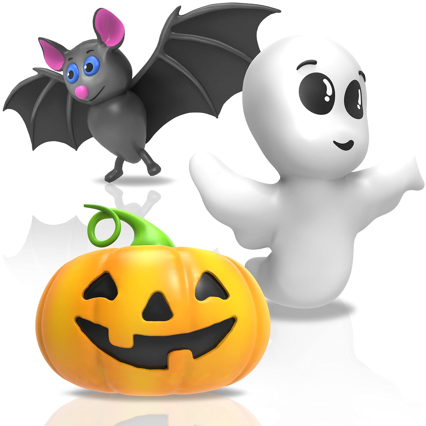 SplashEZ Halloween Mold Free Bath Toys for Babies & Toddlers, Animal No Hole Bath Toys, No Mold Tub, Beach, Pool, BPA-Free, Infant Play Set No Holes 1 3 6 12 18 Months