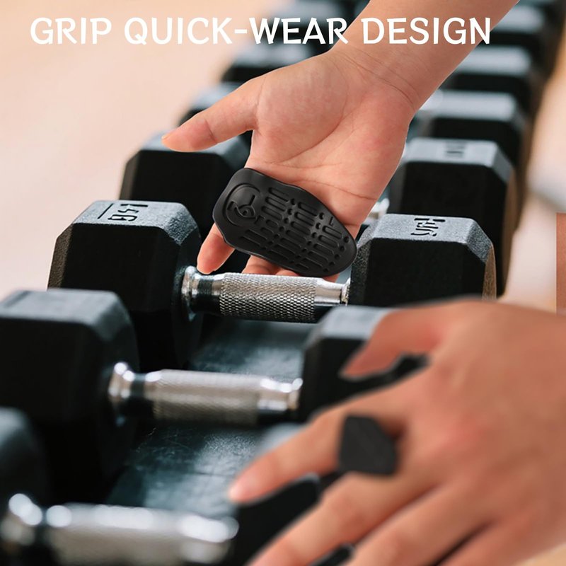 Workout Gloves for Women & Men - Anti-Slip Weight Lifting Grips with Rubber Grip, Fingerless Gym Hand Grips for Dumbbell Barbell Pull Up Grips Lightweight & Machine Washable with Storage Bag (XL)