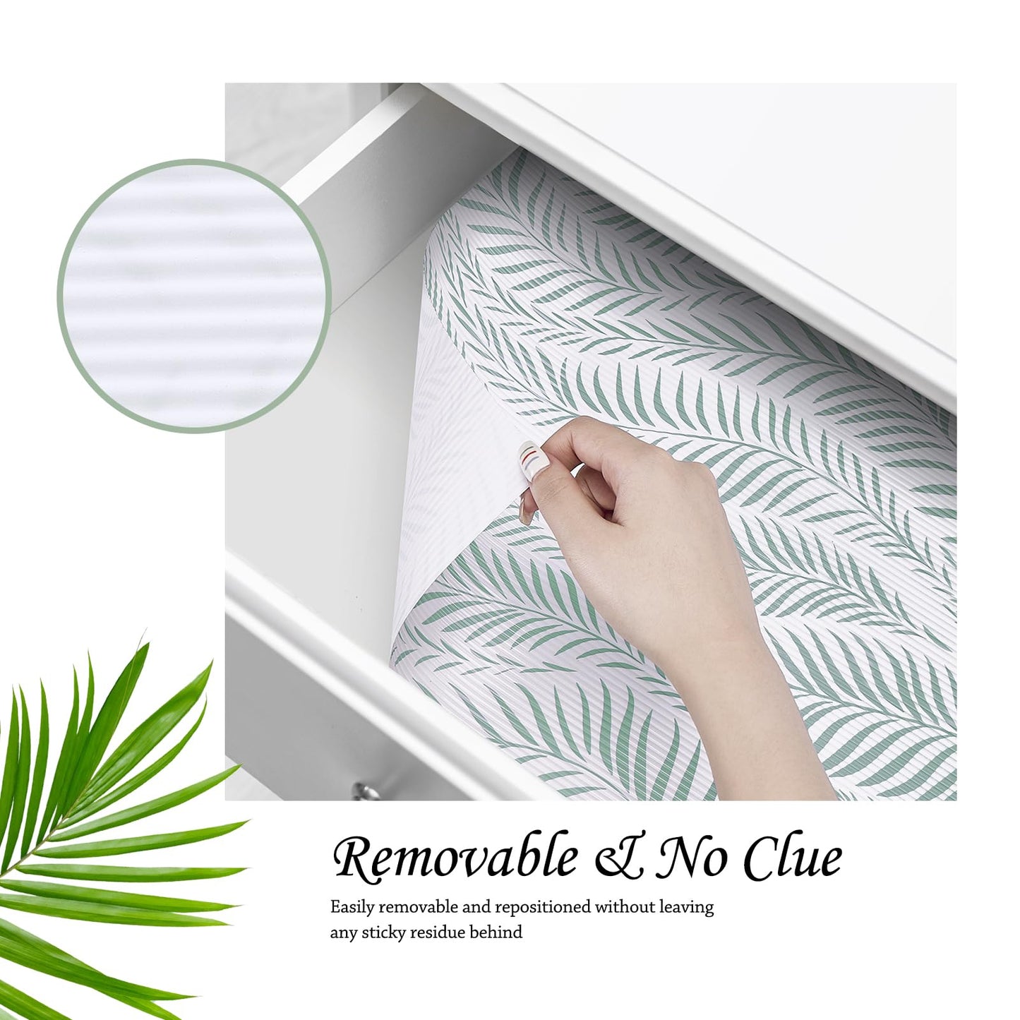 Jersow Shelf Liner Non Slip, Non Adhesive Drawer Liner, Waterproof Shelf Liners for Kitchen Cabinets, Drawer, Fridge, Wire Shelving, Pantry, Under Sink, Bathroom-12 X 20FT, Heavy Duty(Green)