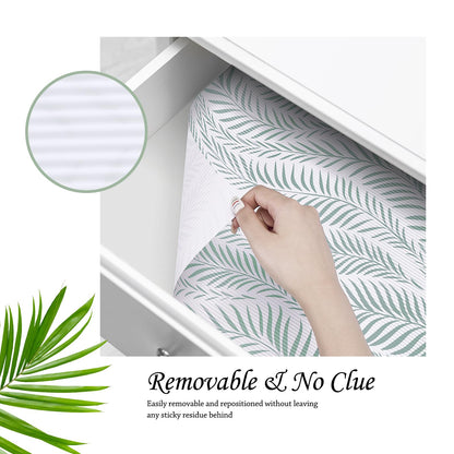 Jersow Shelf Liner Non Slip, Non Adhesive Drawer Liner, Waterproof Shelf Liners for Kitchen Cabinets, Drawer, Fridge, Wire Shelving, Pantry, Under Sink, Bathroom-12 X 20FT, Heavy Duty(Green)