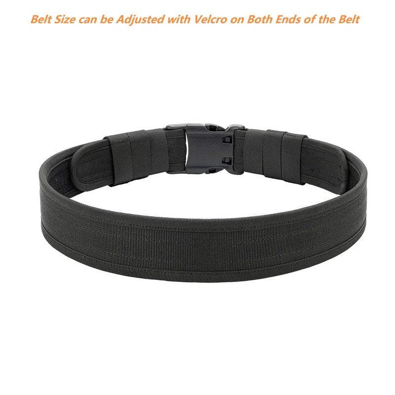 TACNEX Duty Belt w/Loop Lining 2" Nylon Utility Work Belt w/ 4 Keepers for Police Law Enforcement Security Officer M