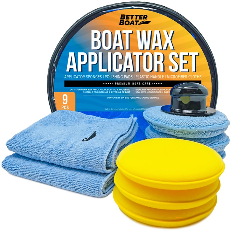 Microfiber Wax Applicator Pads, Soft Foam Hand Polish Sponges and Cloth Buffers, Bulk Waxing and Detailing Set for Boats and Cars, Polishing Application Pack