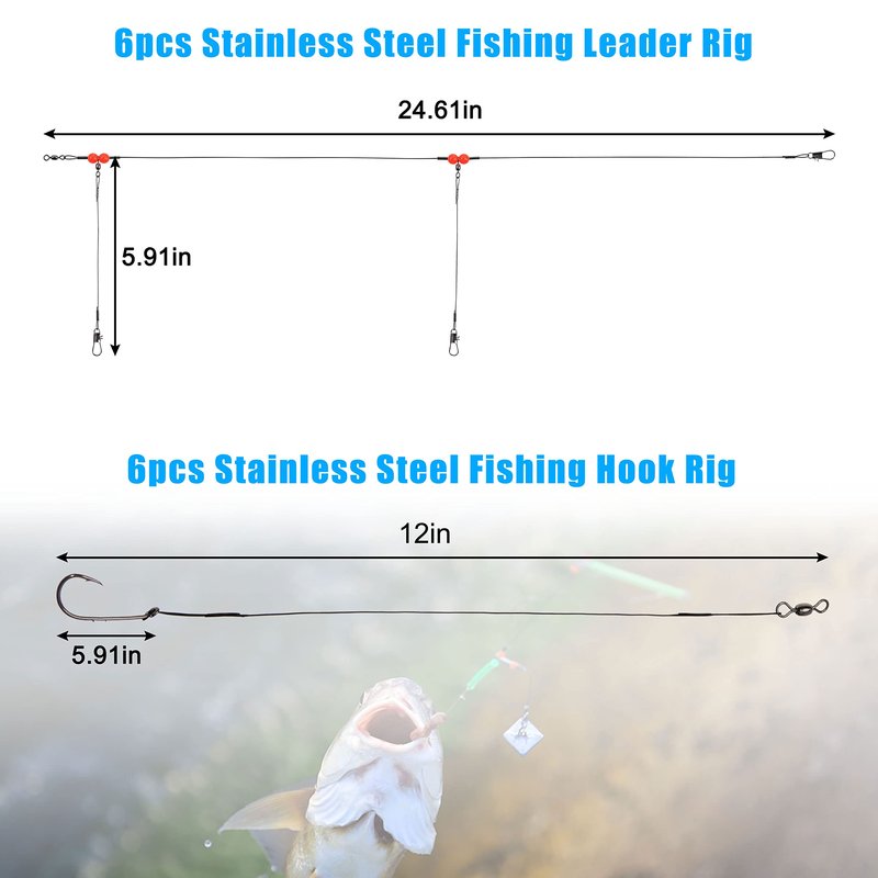 Surf Fishing Tackle Kit Ocean Saltwater Fishing Lures Surf Fishing Gear Fish Finder Rigs Pompano Rig Pyramid Sinker Weight Fishing Hooks Swivels Various Accessories