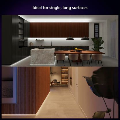 Philips Hue Indoor 5-Meter Smart LED Solo Lightstrip Base Kit (Pack of 1), LED Lights Controlled with Hue App, Smart Lighting Works with Alexa, Google Assistant and Apple HomeKit, Plug Type G