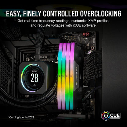 CORSAIR VENGEANCE RGB DDR5 RAM 32GB (2x16GB) 6000MHz CL36-44-44-96 1.35V Intel XMP 3.0 Computer Memory – Black (CMH32GX5M2E6000C36)