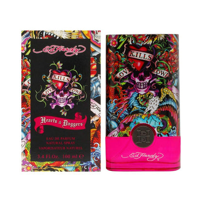 Ed Hardy Women's Perfume Fragrance by Christian Audigier, Eau De Parfum, Hearts & Daggers, 3.4 Fl Oz