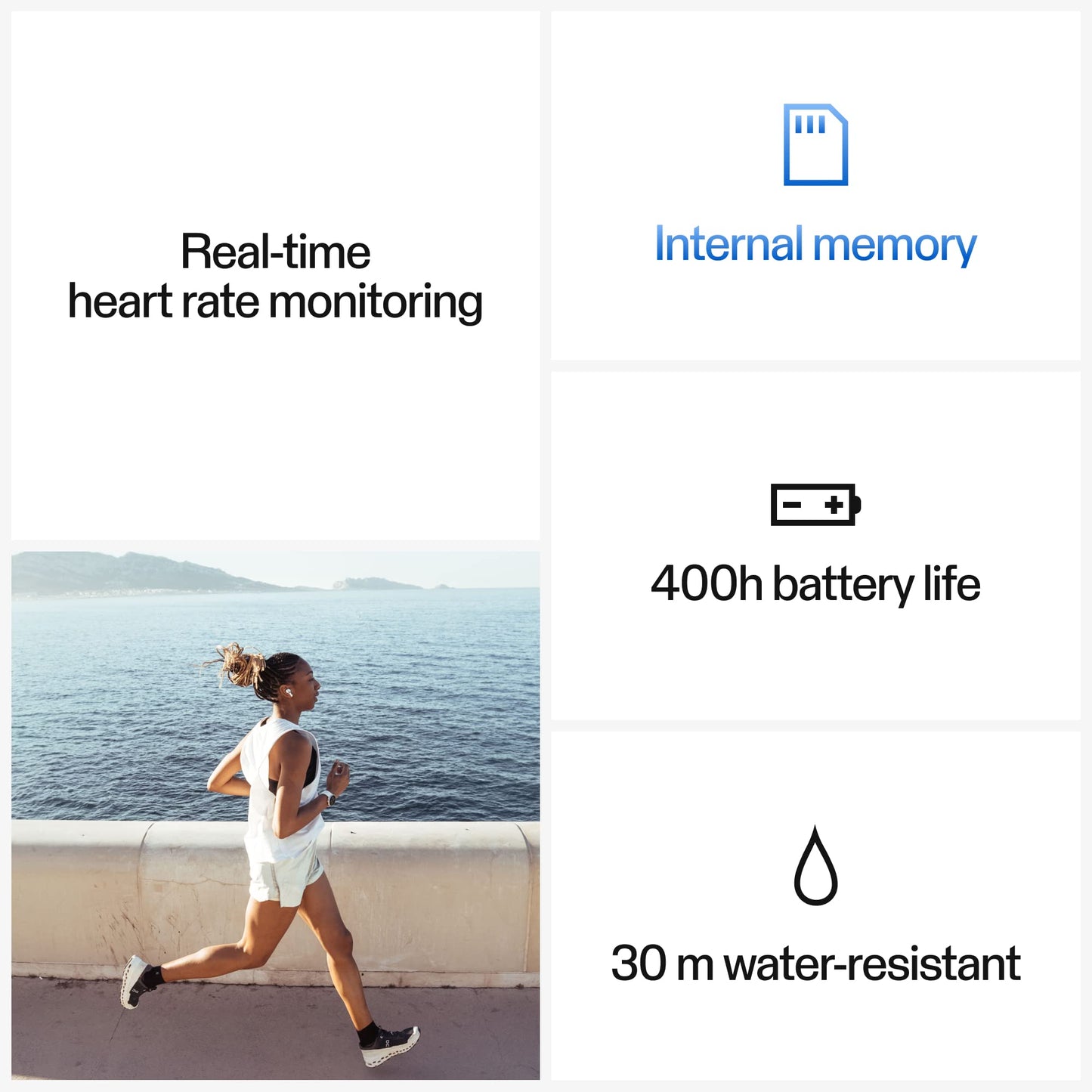 Polar H10 Heart Rate Monitor – ANT Plus, Bluetooth - Waterproof HR Sensor with Chest Strap - Built-in memory, Software updates(H10, M-XXL,Black)