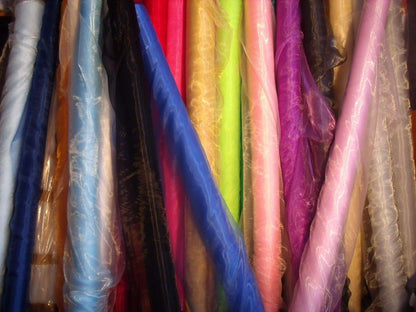 VDS Bronze Organza Fabric, 5 Yards Continuous, 45” Wide, Wedding Party Decoration Iridescent Crystal Sheer Shiny Organza Tulle Bridal Dress DIY Crafts Costume Sewing Backdrop Arch Cloth