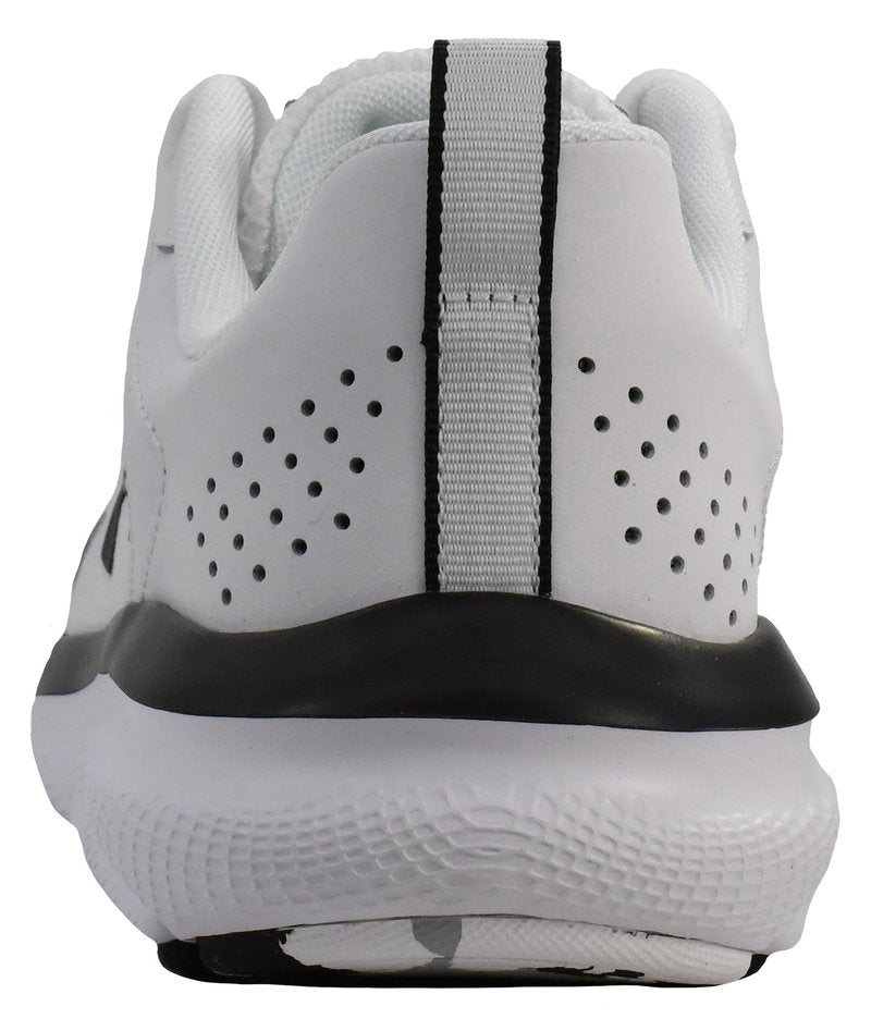 Under Armour Mens Charged Assert 9 Running Shoe, White/Black, 10.5 US