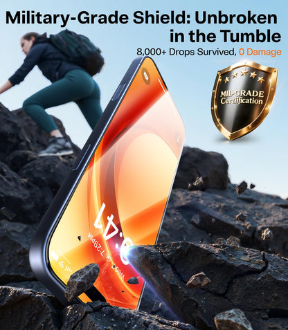 TORRAS Precision-Fit for iPhone 17 Pro Max Screen Protector 3.66m Military Shatterproof, 9H Anti-Scratch, Full Screen Tempered Glass, No Bubbles No Dust Screen Protector for iphone 17 pro max 2 Pack