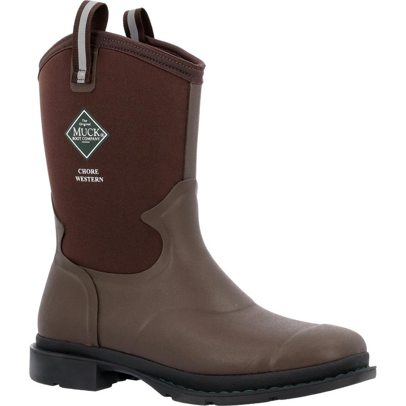 MUCK Men's Chore Mid Western Work Boot, Brown, Size 11(M)
