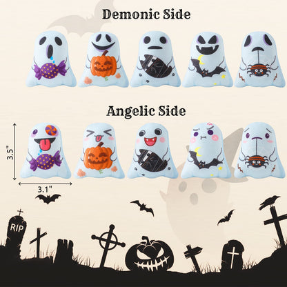 Dorakitten Catnip Toys Interactive Cat 5PCS Cats Chew Plush Ghost Toys & Pet Stuffed Nip Pillow & Kitten Best Kicker Toy Cute and Soft Teething Supplies for Moving Kitty Indoor