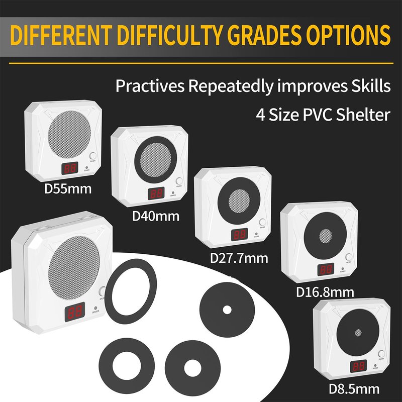 Gobxld Laser Target Portable Trainer Target Dry Fire Laser Training System and 4 Size PVC Shelter