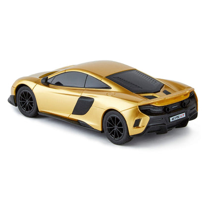 CMJ RC Cars™ McLaren 675LT Officially Licensed Remote Control Car 1:24 Scale Working Lights 2.4Ghz Gold