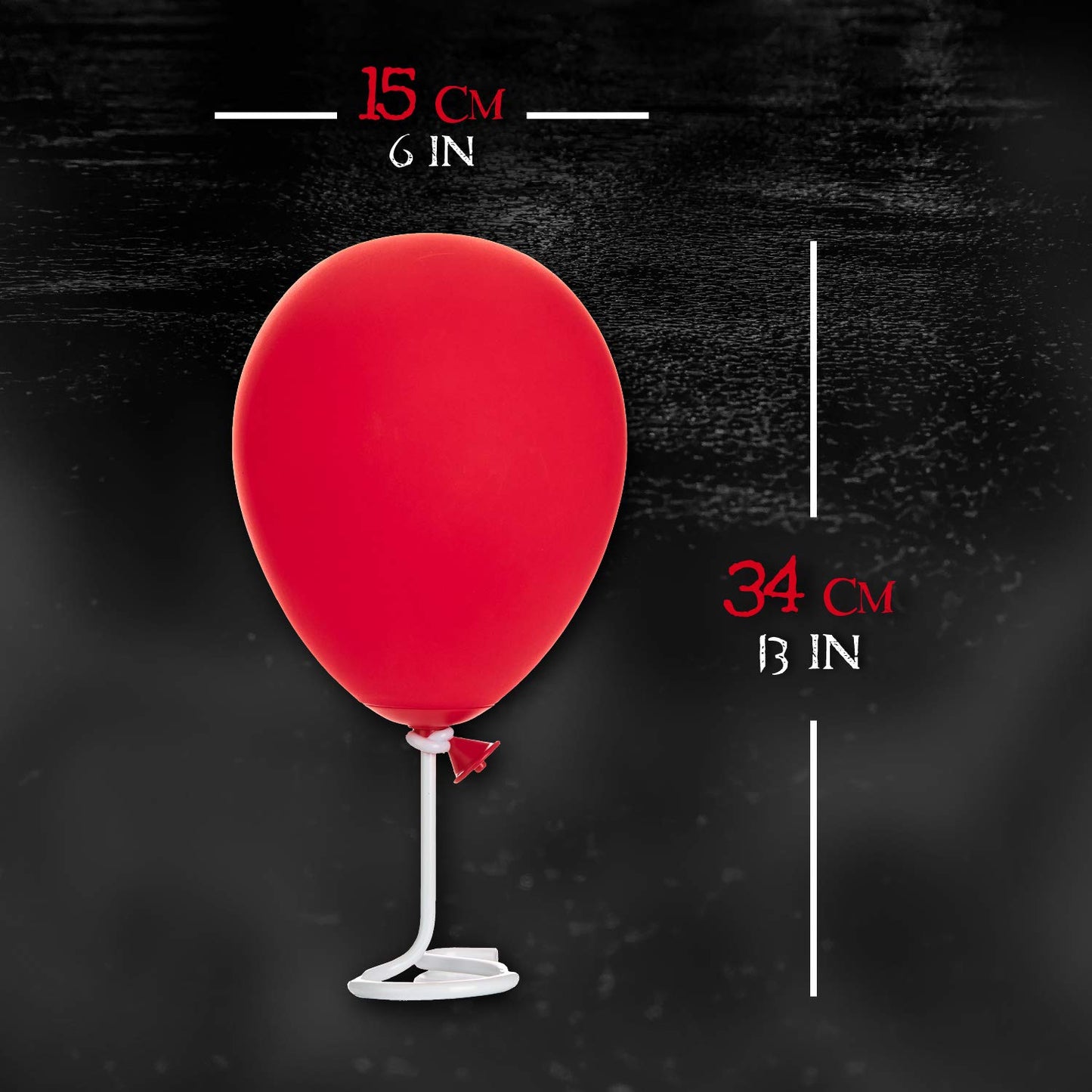 Paladone Pennywise Officially Licensed Red Balloon Lamp Horror Movie IT Fan Decor - Moody and Halloween Classic Accent Lamp