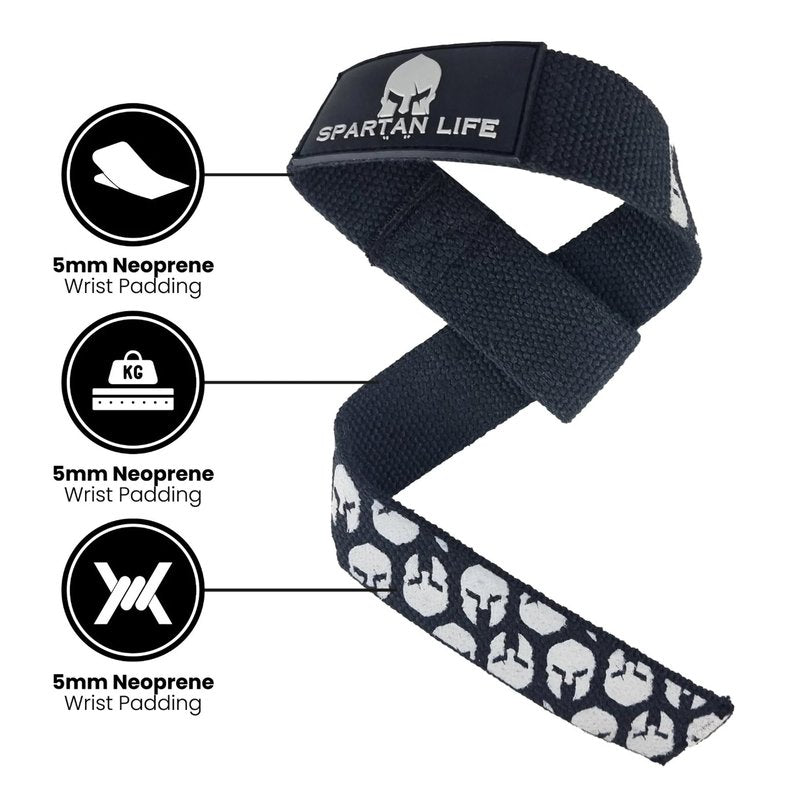 "Victorbudo USA Wrist Straps for Weightlifting, Powerlifting & Strength Workouts  18 inch Heavy Duty Padded Gym Lifting Straps for Deadlifts, Anti-Slip Silicone Grip, Durable for Men & Women (Pair)"