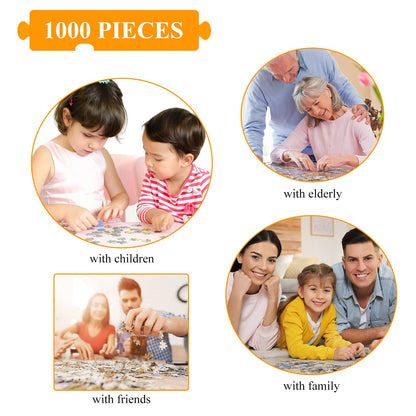 Birds and Flowers Jigsaw Puzzle 1000 Piece Landscape Jigsaw Puzzles for Adults 1000 Pieces Nature