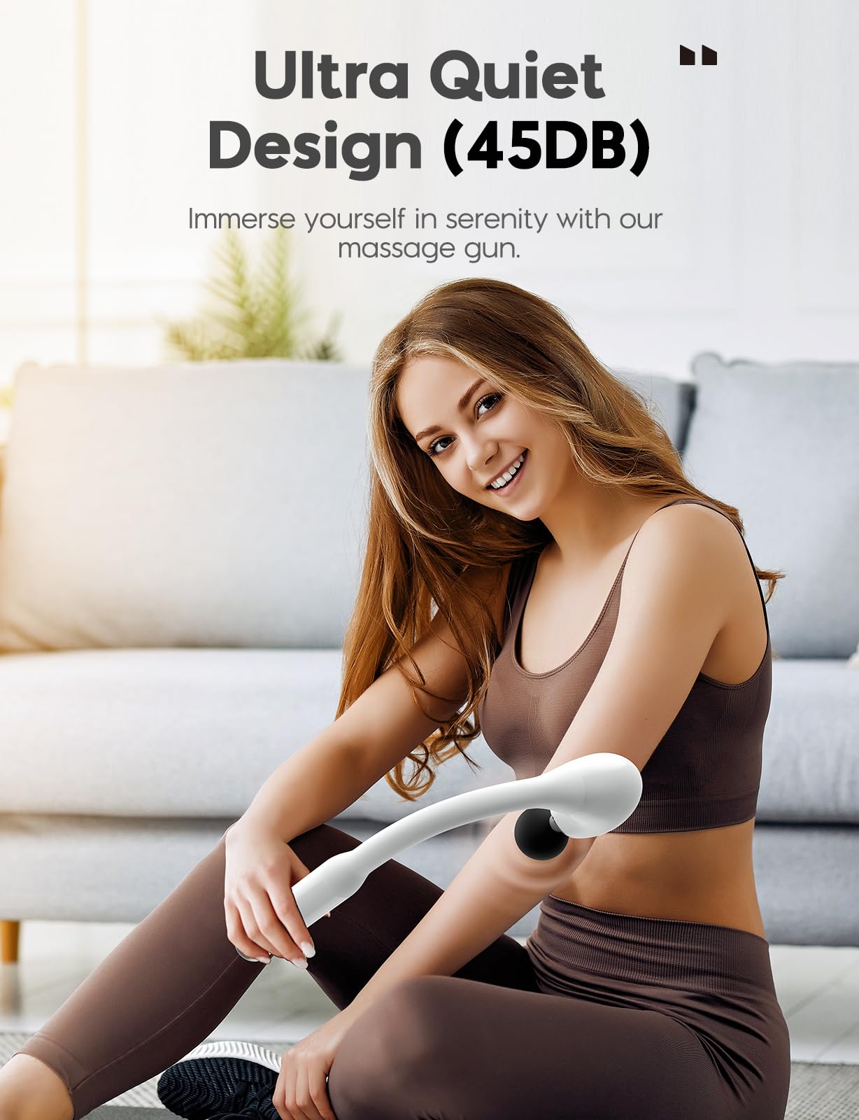 FVZ Massage Gun with Upgraded Extension Handle, 10MM Massage Gun Deep Tissue, Back Massager, Muscles/Neck/Shoulders/Waist/Legs Massager Portable for Pain Relief, Gifts for Men