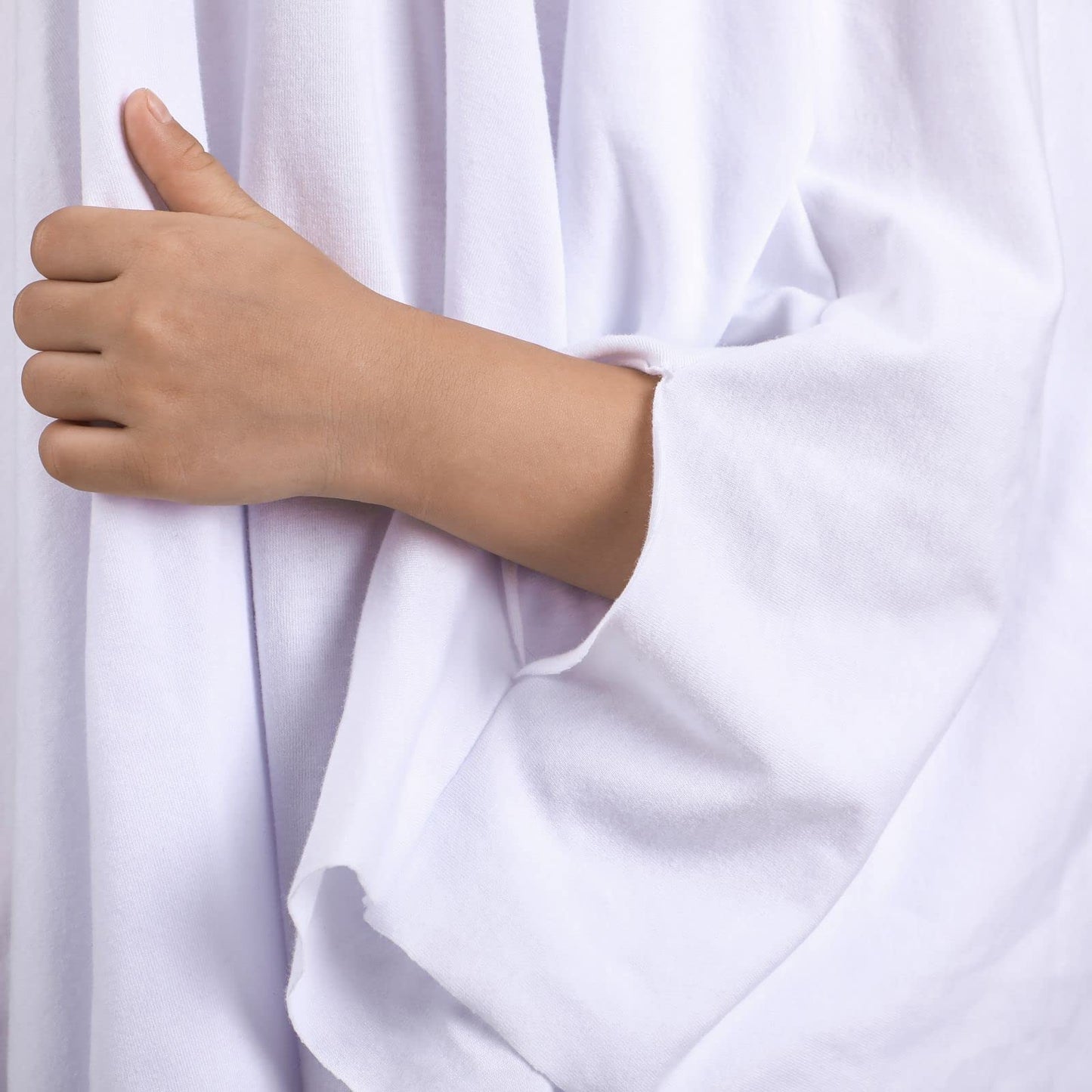 Noubeau Unisex Kid Ghost Costume Girl Halloween Fancy Dress Cosplay Boy White Boo Ghost Cloak Child Spooky Trick-or-Treating(White,5-7 Years)