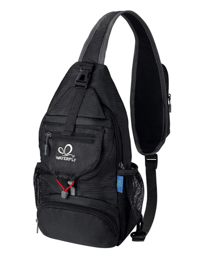 Waterfly Packable Small Crossbody Sling Backpack Foldable Shoulder Chest Bag Daypack for Hiking Traveling Men Women