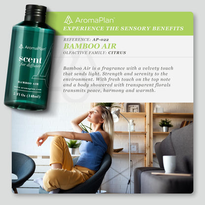 AromaPlan Hotel Scents Santal 5 Fl Oz (148ml), Home Luxury Aroma & Hotel Fragrance Diffuser Oil- Hotel Diffuser Oil for Aromatherapy- USA Made, Bigger Bottle, Bolder Aroma & Longer Lasting