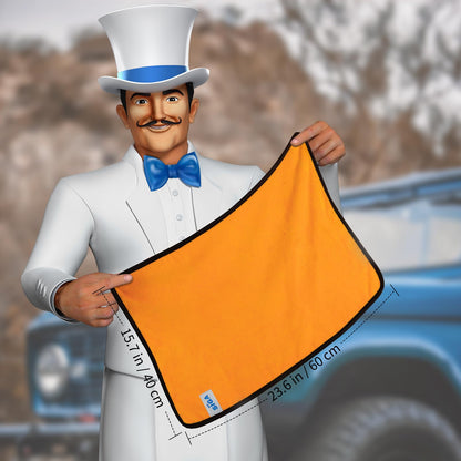 MR.SIGA Professional Premium Microfiber Towels for Household Cleaning and Car Washing, Dual-Sided Auto Detailing Towels, Gold, 15.7 x 23.6 inch, 6 Pack