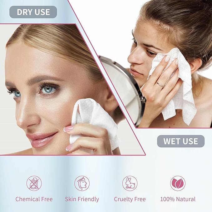 Disposable Fast Dry Wipes, Daily Face Towel, Facial Washcloth, Makeup Remover