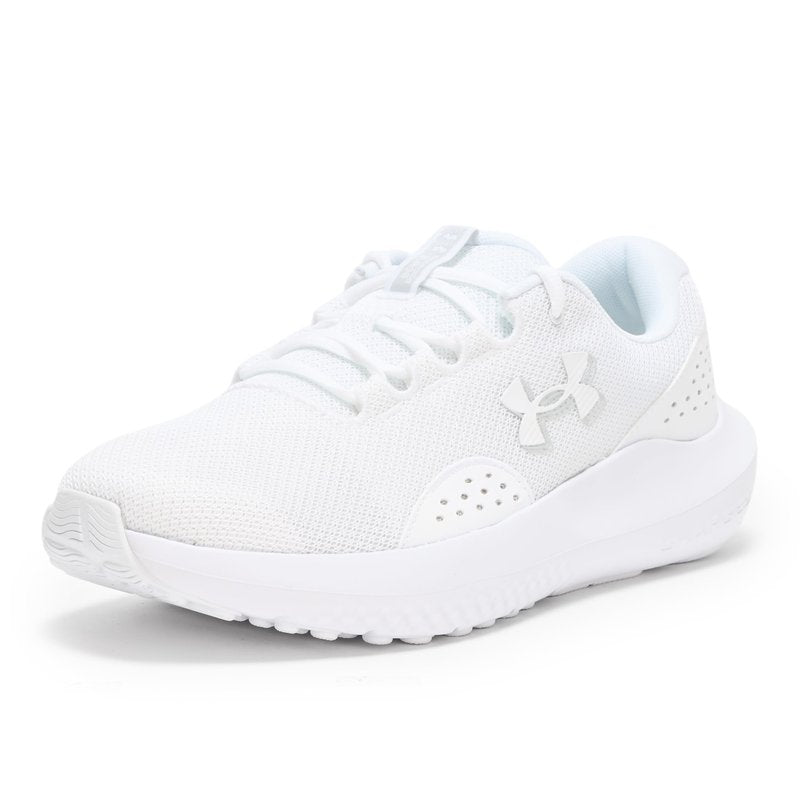 Under Armour Men's Charged Surge 4, (101) White/White/White, 9, US