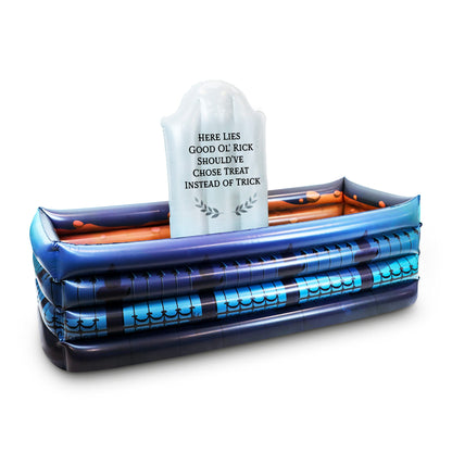 40" Inch Summerween Inflatable Outdoor Graveyard Halloween Candy Holder Bowl - Up to 120 Drink Beverage Cooler and Ice Chest Halloween Party - Inflables De Halloween Enfriador Candy Caldron