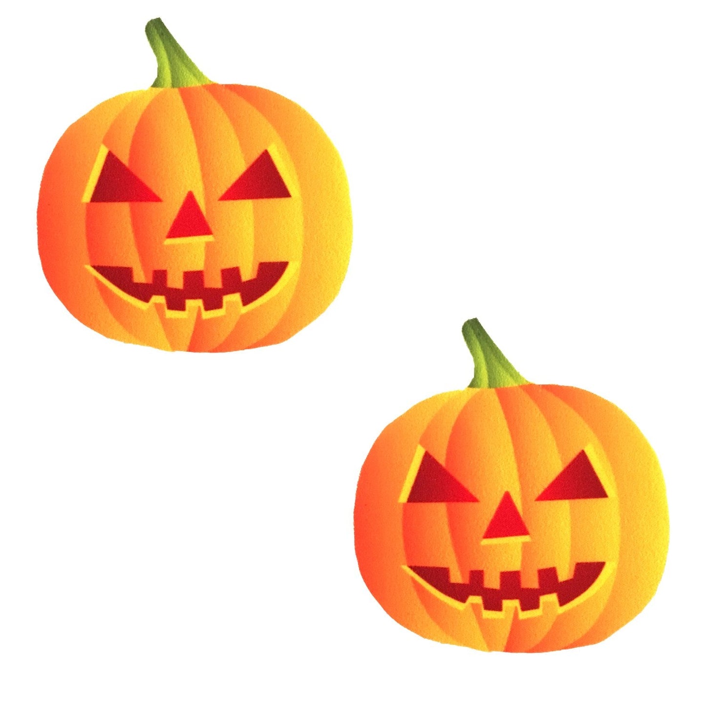 Neva Nude Spooktacular Blacklight Pumpkin Nipztix Pasties Nipple Covers for Festivals, Raves, Parties, Lingerie and More, Medical Grade Adhesive, Waterproof and Sweatproof, Made in USA