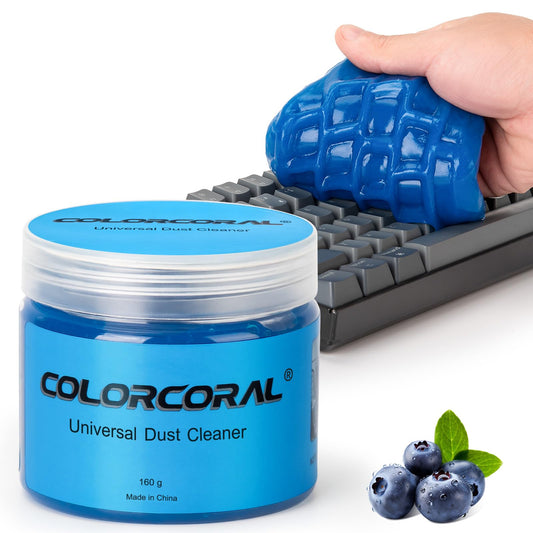 COLORCORAL Keyboard Cleaner Cleaning Gel Universal Dust Cleaning Gel for Car Interior Cleaning,Car Putty Reusable Slime goo,2025 New Upgrade Magic Putty for Vehicle Vents,Laptop,Office,Cameras