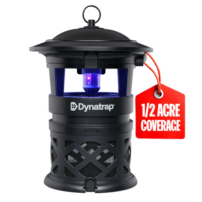 DynaTrap DT1130SR Mosquito & Flying Insect Trap - Outdoor/Indoor, Fly Catcher, Plug-in Bug Catcher/Bug Light, 1/2 Acre Coverage, Black