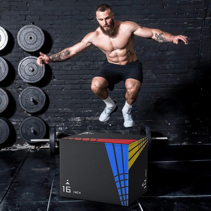 XDDIAS Foam Plyometric Box - 3-in-1 Soft Jump Box | 440LB Capacity, Medium & Large Sizes for Home Gym Training