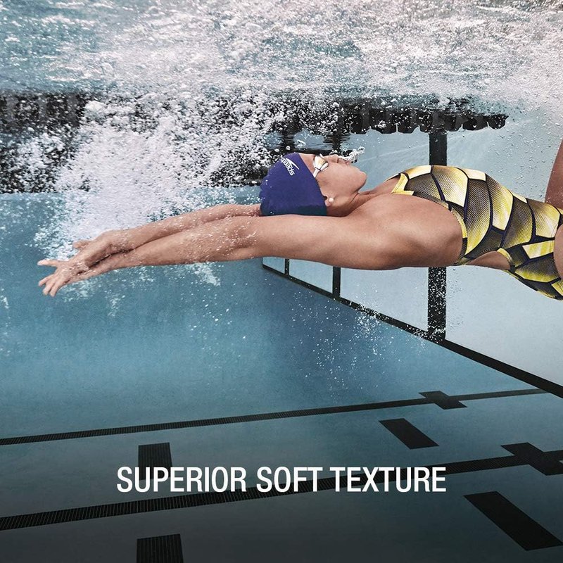Speedo Silicone Swim Cap - Durable, Comfortable Fit for All Head Sizes