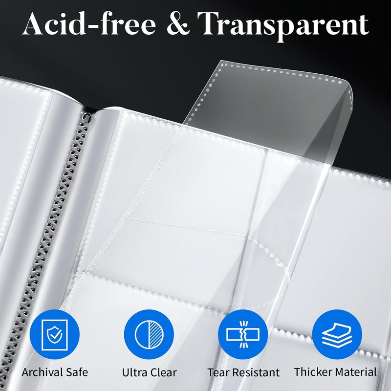 Card Binder 9 Pocket - Premium Trading Card Album for Collectors | 396 Pockets, Side Loading, Black