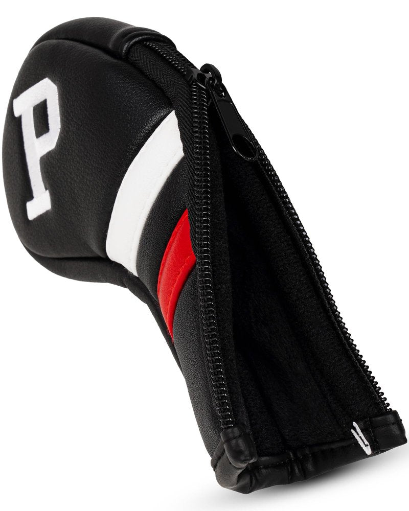 Big Teeth Golf Iron Headcovers, Colorful Iron Golf Club Covers Zipper Closure, Black and White Big Number Iron Golf Club Covers for Men