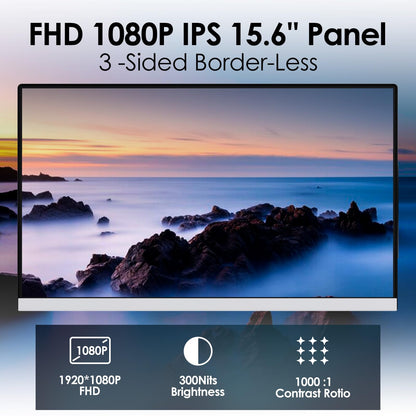 Redalf 15.6" Laptop Screen Extender, 1080P FHD Triple Portable Laptop Monitor Extender,Detachable Screen Travel Monitor for 13"-17.3" Laptops (Mac/Wins/Chrome/Dex)