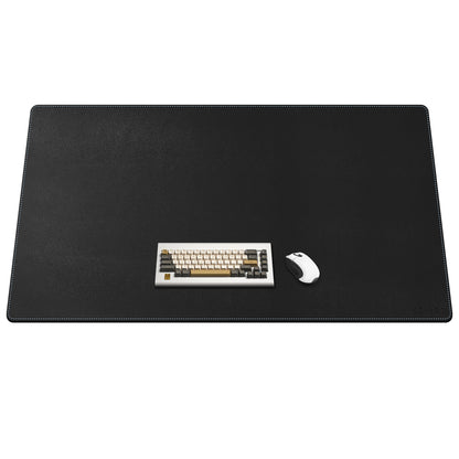 CENNBIE Leather Desk Pad Large, 140 x 70cm Desk Mat Blotter Protector, Extended Non-Slip Mouse Pad, Waterproof PU Leather Desk mat for Desktop Office and Home (Black)