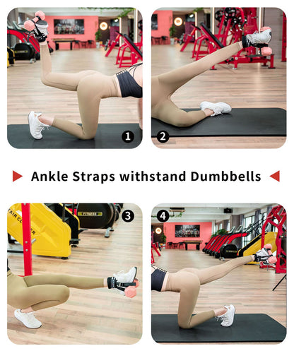 Adjustable Foot Weights Ankle Straps Dumbbell Attachment for Feet 1pc - Leg Curl Kickbacks, Leg Extensions Booty Workouts