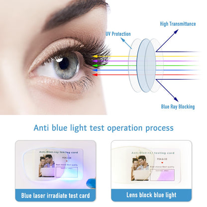 Okany Blue Light Glasses Blue Light Blocking Glasses for Women Men Computer Screen Filter Anti Headache Eyestrain Glare UV Gaming Glasses Lightweight Eyeglasses Non-Prescription