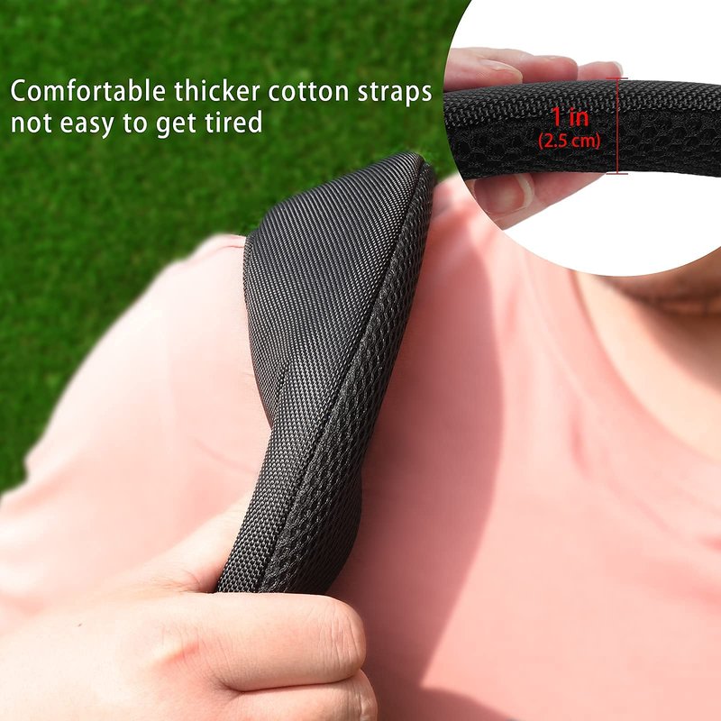 mytag Golf Bag Cross Straps Replacement with 4 Clips, Adjustable Universal Shoulder Carry Straps for Taylormade OGIO