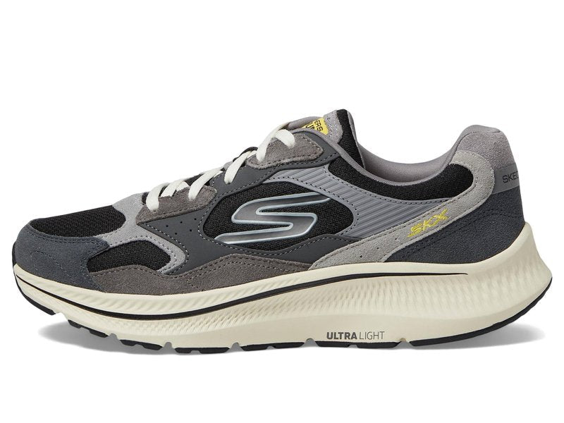 Skechers Performance Mens Go Run Consistent 2.0 - Retro Sneaker, Charcoal/Black,8.5