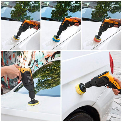 BangShou 25 Pack 3" Polishing Pads, Sponge Buff Pads Set Kit with M10 Drill Adapter, Compound Auto Car Polisher