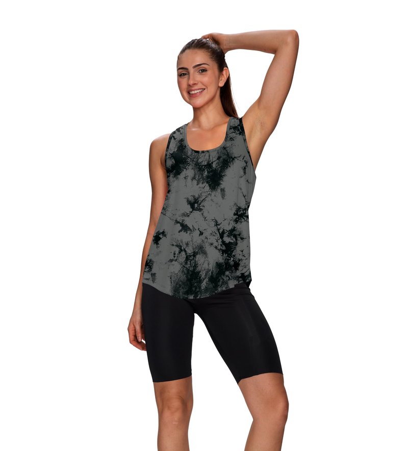 WIHOLL Summer Tops for Women Workout Tank Tops for Women Sleeveless Running Loose Fit Yoga Tops Active Shirts Sports Gym L