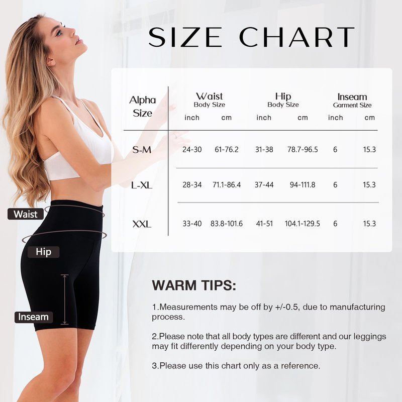 Leafigure 2 Pack Biker Shorts for Women 6" High Waisted Gym Shorts for Yoga Workout Black/ArmyGreen L-XL