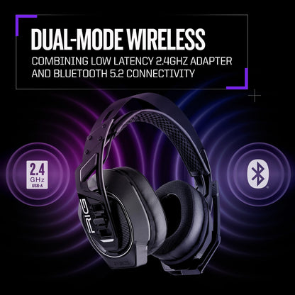 RIG 900 MAX Universal Dual Wireless Gaming Headset with Bluetooth for Xbox, PlayStation, Nintendo Switch, PC, Android, iPhone - Multi-Function Charging Base - 60 Hours Battery - Dolby Atmos 3D Audio