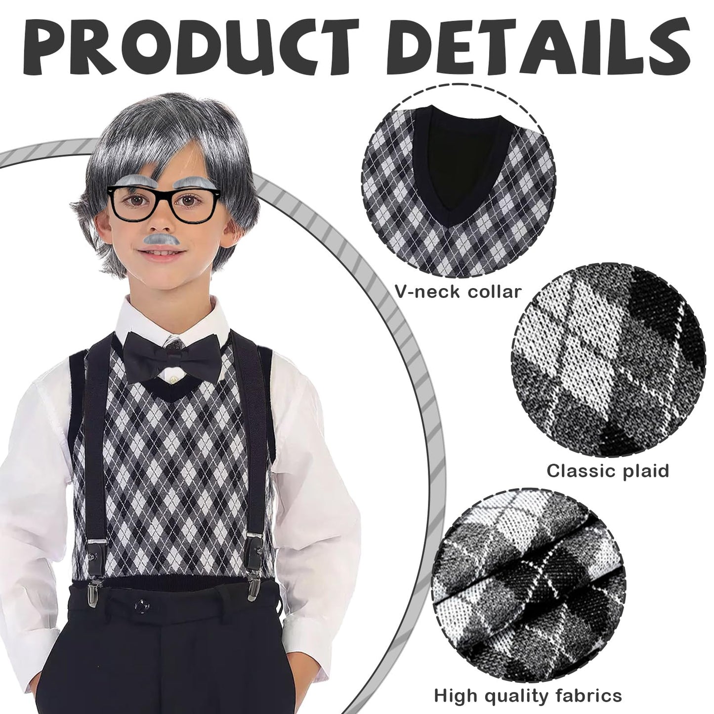 Joyesplay 100 days after school-Grandpa COS suit