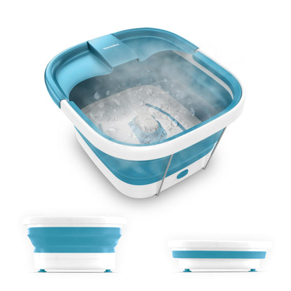 Homedics Bubble Mate Collapsible Foot Spa, Heat-Maintaining, Bubble Massage with Pumice Stone and Splash Guard