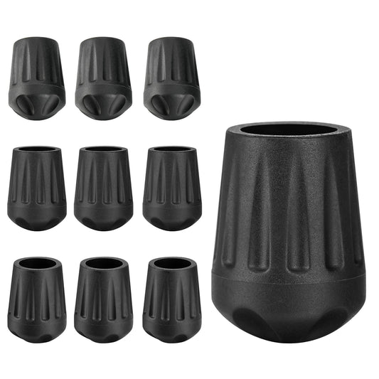 Easecos 10 Pcs Camping Chair Leg Tips Non-Slip Chair Leg Cover Caps Outdoor Folding Table Feet Replacement Protector Pads for Camping Picnic Hiking Fishing Lawn